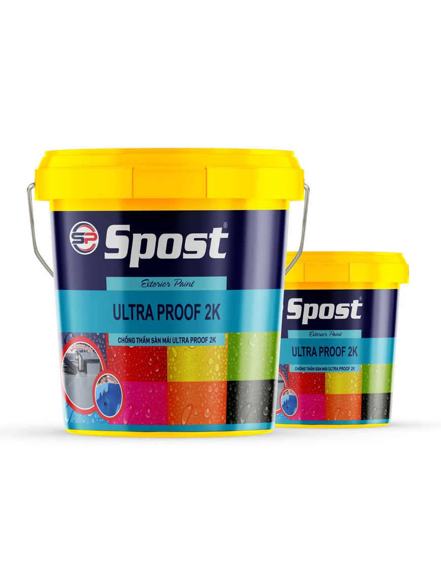 Sơn chống thấm sàn mái lộ thiên Spost ULTRA PROOF 2K