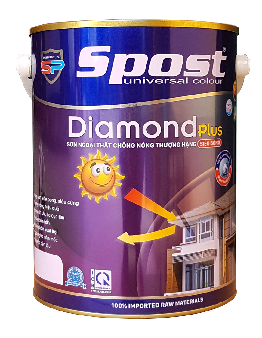 Sơn Spost ngoại thất chống nóng thượng hạng DIAMOND PLUS - S400